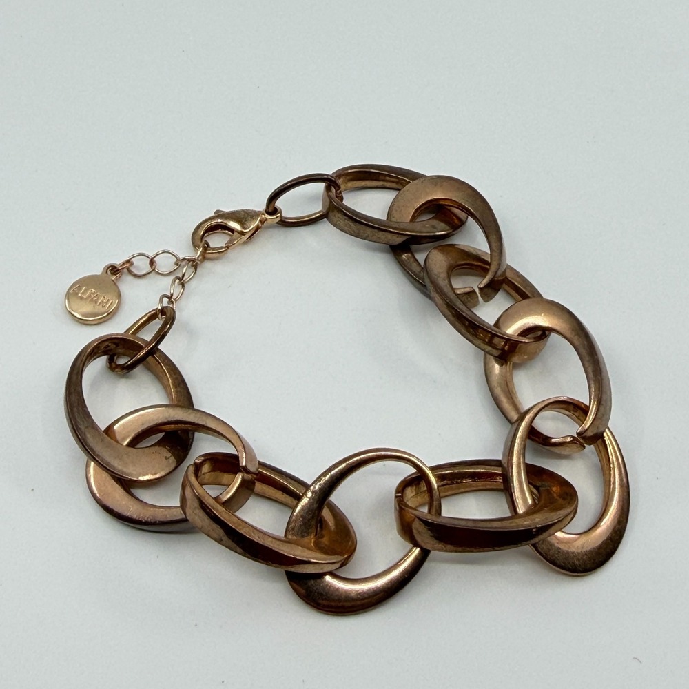 Alfani Rose Gold Chunky Link Bracelet Statement Gift Classic